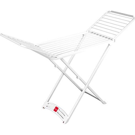 Vileda Solar Stendibiancheria a Cavalletto, in Resina, da Esterno con Ruote, 9.5 x 55 x 125.5 cm, Bianco