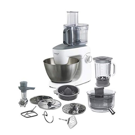 Kenwood KHH326WH Impastatrice Planetaria MultiOne, Robot da Cucina Mixer, con Food Processor, Centrifuga, Frullatore, Spremiagru