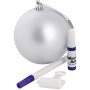 Baby Art My Christmas Fairy Pallina di Natale in Plastica, Decorazione Natalizia Albero Natale, con Kit Impronta, Argento