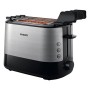 Philips Cucina Viva Collection Tostapane, 730 W, Acciaio Inossidabile, 2 Scomparti, Argento/Nero