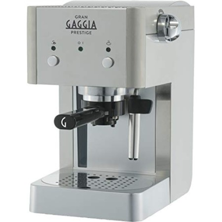 Gaggia GranGaggia Prestige Macchina da Caffè Espresso Manuale, per Macinato e Cialde, RI8427/11