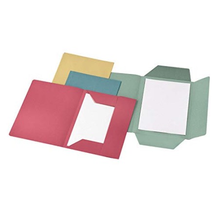 Cartellina 3 lembi in cartoncino Manilla 150 Gr - 25x33 cm Confezione 50 pezzi Azzurro