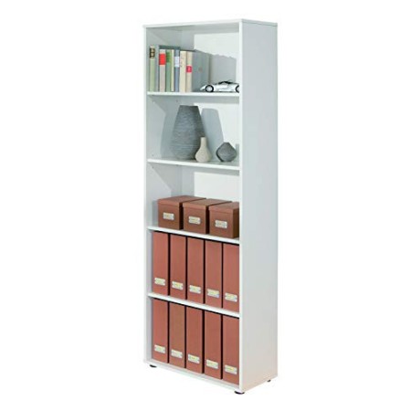 Links - Simply A12 - Libreria. Dim: 60x30x180 h cm. Col: Bianco. Mat: Nobilitato.