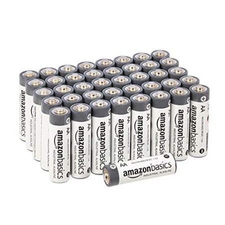AmazonBasics Batterie industriali alcaline AA, confezione da 40
