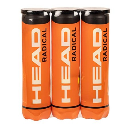 HEAD 3X4B Radical, Palline Tennis Unisex Adulto, Giallo, Taglia unica