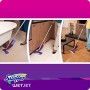 Swiffer WetJet Starter Kit Legno Scopa Elettrica Lavapavimenti, 5 Panni Lavapavimenti, 1 Soluzione Detergente, 4 Batterie Alcali