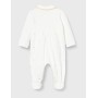 Chicco Tutina con Apertura Frontale Pigiamino per Bambino e Neonato, Bianco e Oro, 056 Bimba