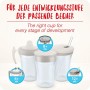 NUK Magic Cup tazza biberon | Bordo anti-rovesciamento a 360° | 8+ mesi | Senza BPA | 230 ml | blu | 2 pezzo