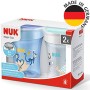 NUK Magic Cup tazza biberon | Bordo anti-rovesciamento a 360° | 8+ mesi | Senza BPA | 230 ml | blu | 2 pezzo