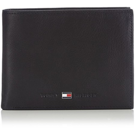 Tommy Hilfiger Johnson Cc And Coin Pocket Porta carte di credito, 75 cm, Nero