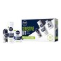 Nivea Men Sensitive Shave & Care Kit, Set Regalo Uomo con Balsamo Dopobarba Sensitive 100 ml, Schiuma da Barba Sensitive 200 ml,