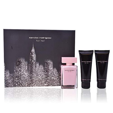 For Her Donna Set, Edp 50 Ml + Shower Gel 75 Ml + Body Lotion 75 Ml, Narciso Rodriguez