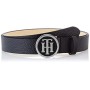 Tommy Hilfiger TH Round Buckle Belt 3.0 Cintura, Nero (Black 002), 5 (Taglia Produttore: 85) Donna