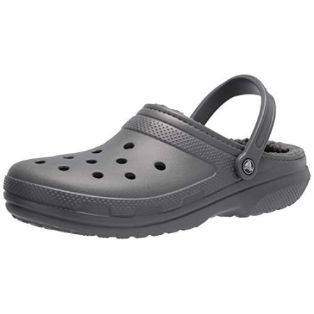 Crocs Classic Lined Clog, Zoccoli Unisex-Adulto, Grigio (Slate Grey/Smoke), 43/44 EU