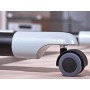 Inter Link Console Porta PC con Ruote Truciolare, Bianco e Nero