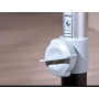 Inter Link Console Porta PC con Ruote Truciolare, Bianco e Nero