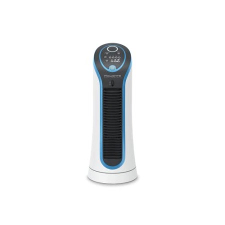 Rowenta VU6210 Eole Compact, Mini Ventilatore a Torre, Silenziosità 45 dB(A), Timer, Spegnimento Automatico, 3 Velocità