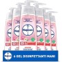 Napisan Gel Igienizzante Mani, Gel Disinfettante, Antibatterico, Confezione Da 6 Gel, Gel Mani da 200 ml, Camomilla e Loto