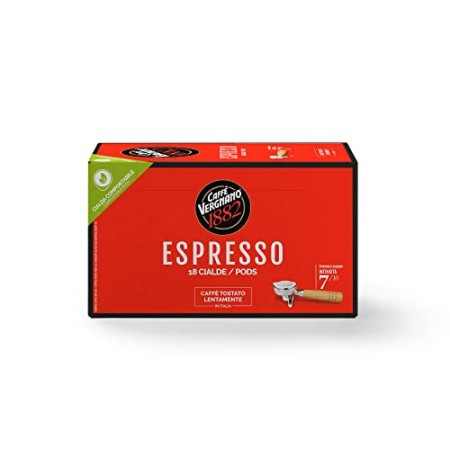 Caffè Vergnano 1882 Cialde Caffè Espresso - 6 confezioni da 18 cialde, filtro in carta (totale 108)