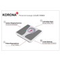 Korona, 76660, Louis, Bilancia pesapersone meccanica, per persone fino a 130 kg, colore bianco