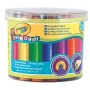 Crayola Mini Kids Pennarelli Super Lavabili A Punta Tonda, Per Asilo E Tempo Libero, 12 Colori & Mini Kids Maxi Pastelli A Cera 