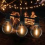 Catena Luminosa Esterno, Litogo 9,5m Luci da Esterno LED Catene Luminose per Esterni con 25+2 G40 Filo Lampadine Luminarie Lucin