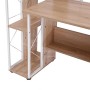 HOMCOM Scrivania PC di Design Moderno con Scaffale 133 x 55 x 123cm