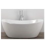Vasca Da Bagno Free Standing 004 Acrilico Bianco Lucido Ovale