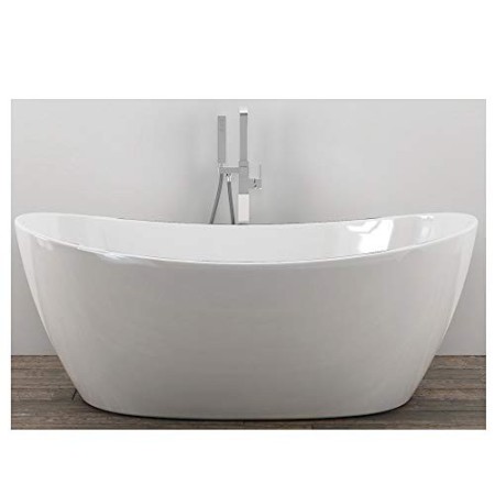 Vasca Da Bagno Free Standing 004 Acrilico Bianco Lucido Ovale