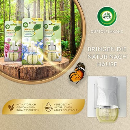 Air Wick Flacone di olio profumato, ricarica a forma di stella celeste, fragranza fresca per ambienti con oli essenziali, set da