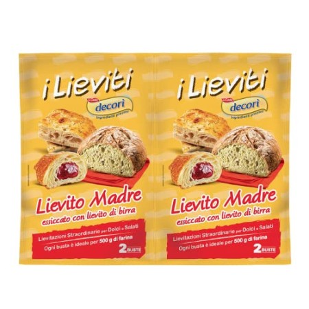 La Prova del cuoco Lievito MADRE essicato con Lievito di Birra - confezione con 2 Buste da 40 gr