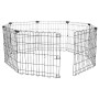 AmazonBasics - Recinzione in metallo per cani, pieghevole, per l’esercizio, 152,4 x 152,4 x 60,9 cm