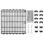 AmazonBasics - Recinzione in metallo per cani, pieghevole, per l’esercizio, 152,4 x 152,4 x 60,9 cm