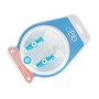 dBb Remond 211049 - Piatto scaldavivande con forchetta e cucchiaio, colore turchese