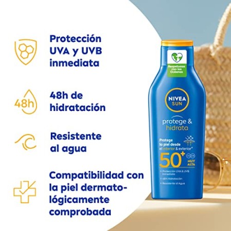 Nivea Sun Protector Latte per il Corpo, SPF 50+ - 400 ml