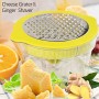 Spremiagrumi Manuale, Citrus Spremiagrumi per Arance, Limoni, Agrumi, 4 in 1, Spremiagrumi Limetta Pressa con 2 Alesatori e Cont