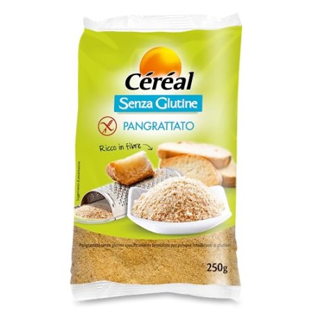Céréal Pangrattato Senza Glutine- Mix farina di Riso, Miglio, Grano Saraceno, Mais - 250 g