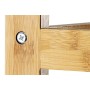 LIFA LIVING Appendiabiti con Specchio, Attaccapanni in 2 ripiani, Per scarpe e vestiti, Legno di bambù e MDF, Alto 1.65 m