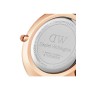 Daniel Wellington Petite Dover Orologio Donna, 28mm, in NATO, Bianco/Oro Rosato