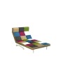 Tuoni Super Poltrona, Metallo Laccato a Base, Tessuto, Fantasia Multicolor, 1 Pezzo, metallo, manuale