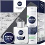 Nivea Men Gentlemans Basics, set regalo con balsamo dopobarba, schiuma da barba, crema e asciugamano, set da rasatura per uomo c
