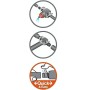 Gardena 8333-20 Raccordo di Riduzione a T dei Microspruzzi nel Tubo di Linea Sistema Micro-Drip da 13 mm 1/2" e 4.6 mm 3/16"