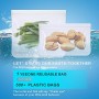 Sacchetti Alimenti Riutilizzabili 12 Pezzi Ziplock Sacchetti Portaoggetti (2 per Frutta/5 per Tramezzini/5 per Snack) Sacchetti 