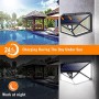 Luce Solare Led Esterno, Kilponen【Illuminazione a 6 Lati 1500LM】Lampada Solare Esterno con Sensore di Movimento 2200mAh Luci