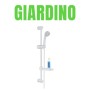 Ogomondo Saliscendi in Abs Bianco Blush con Doccetta e Portasapone