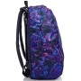 Zaino Reversibile Invicta , Twist Eco-Material, Blu, 2 in 1 in Fantasia e Tinta Unita, Scuola & Tempo Libero
