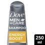 Dove Men+Care - Shampoo rinforzante Energy Boost, 6 pz. (6 x 250 ml)