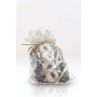 Italpak Buste (Sacchetti) Trasparenti per Alimenti Dolceneve 50 pz, Poliuretano, Oro/Bianco, 15x25 cm
