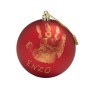 Baby Art My Christmas Fairy Pallina di Natale in Plastica, Decorazione Natalizia Albero Natale, con Kit Impronta, Rosso