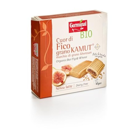 Germinal Bio Cuor di Fico Kamut - 10 confezioni da 6 barrette - 2000 gr